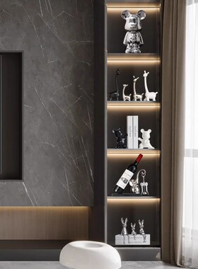 德国轻奢高档装饰品摆件电镀陶瓷摆件组合套装客厅酒柜电视柜玄关