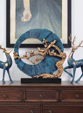 创意鹿装饰摆件欧式礼品美式家居摆设客厅玄关电视柜酒柜软装饰品