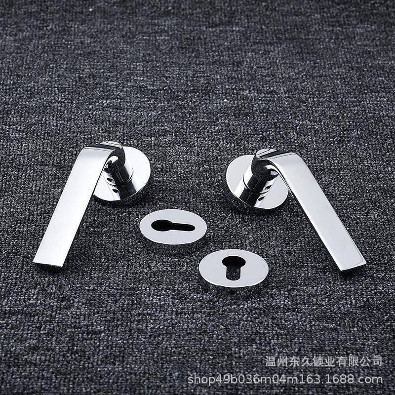 锌合金欧式黑色室内卫生间浴室门锁卧室分体锁磁吸锁执手锁房门 - 图2