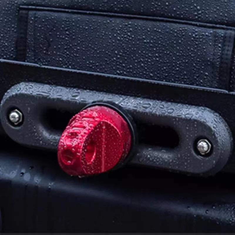 拖车钩连接器铝头钩铝导口滚轮越野牧马人改装绞盘钩绞盘导绳器 - 图1