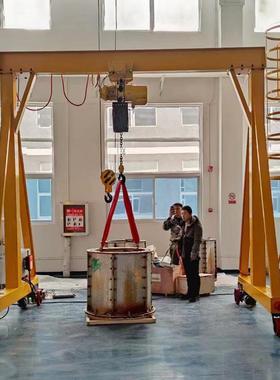 小型龙门吊起重机可升降2t3t电动龙门架吊装运输移动遥控