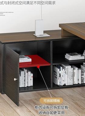 办公桌椅组合办公室家具老板大班台简约现代轻奢经理总裁单人桌子