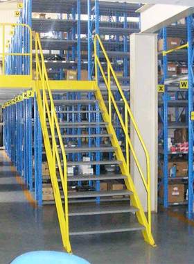 阁楼平台货架阁楼式重型货架钢结构拆装式隔层高位多层仓储货架