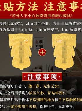 董易林吉祥物防小人守护贴2025年七赤破军星将飞临正北方