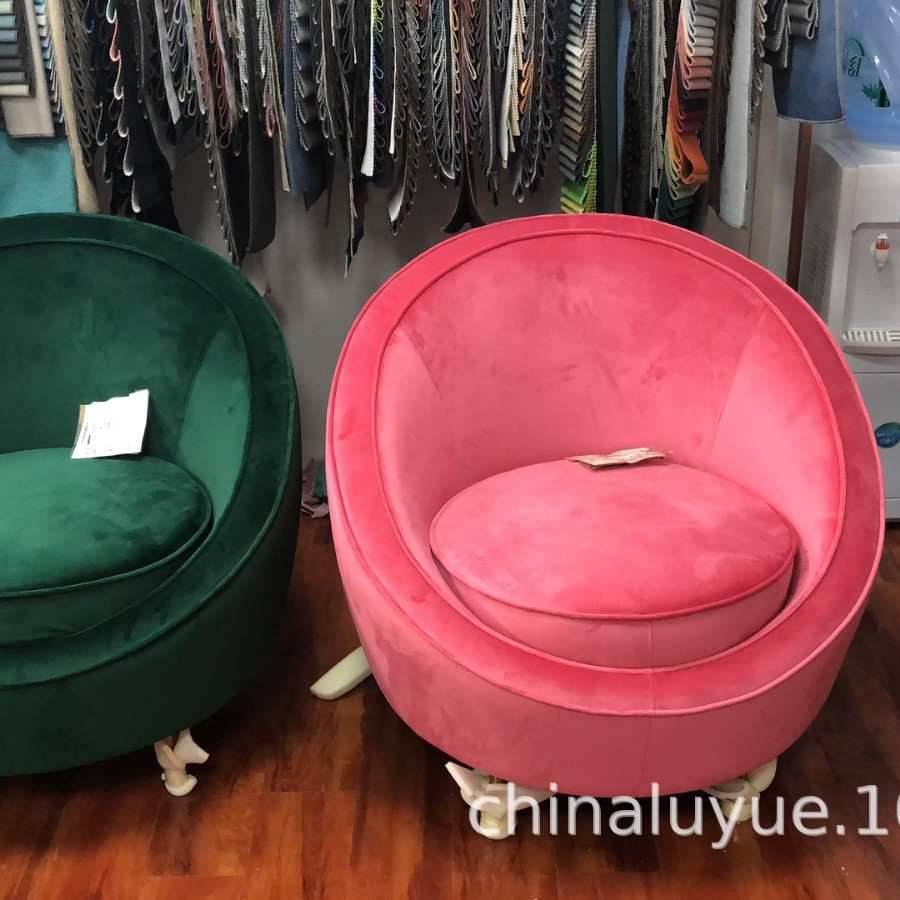 Nordic leisure home decoration lunch break sofa chair home lazy sofa balcony fabric sofa single recliner