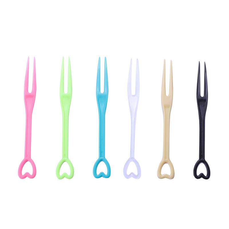 一次性水果叉整箱透明两齿塑料叉果签果插单独包装 - 图3