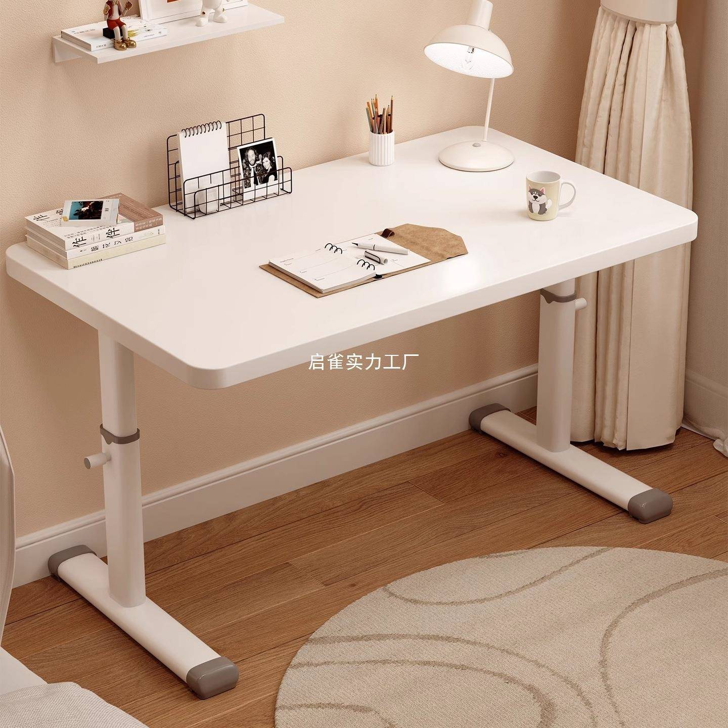 Children's study table, primary school student writing computer desk, household simple children's desk and chair, liftable table set