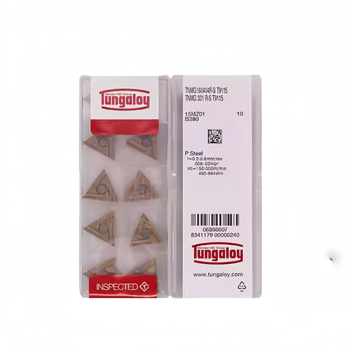 东芝数控刀片TNMG160404/08R/L-S T9125三角形钢件不锈钢开槽粗车 - 图2