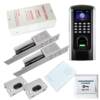 No. 7 Central Control F7 Office Access Control Attendance TCP/IP Network Double Open Glass Door Fingerprint Access Control Frameless Lock