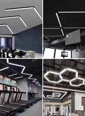 商用led造型灯办公室健身房商场超市工装异形灯创意造型工业吊灯