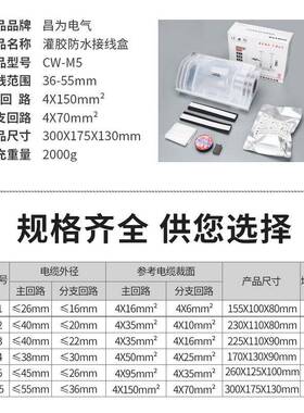 地埋灌胶式防水接线盒路灯电缆分支连接盒户外水下接头防水防尘