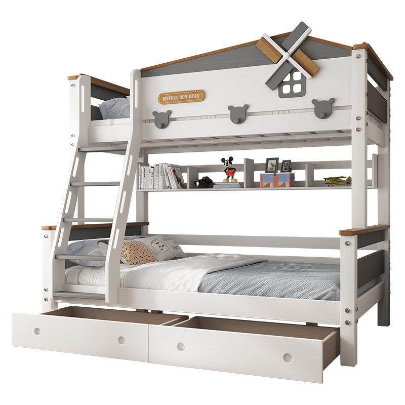 全实木上下床双层床子母床两层上下铺木床成年双人床高低床儿童床,淘宝优惠券,粉丝福利购,淘宝优惠卷