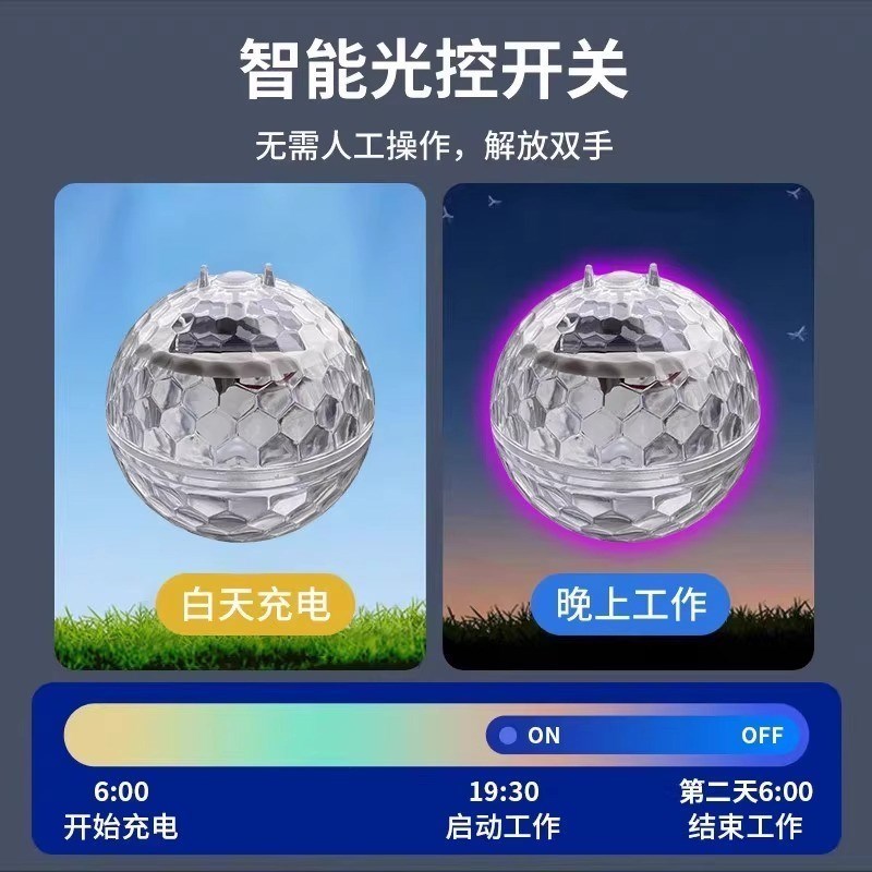 鱼塘太阳能诱虫灯喂鱼神器专用引诱昆虫捕捉器强力灭杀小飞虫飞蛾 - 图1