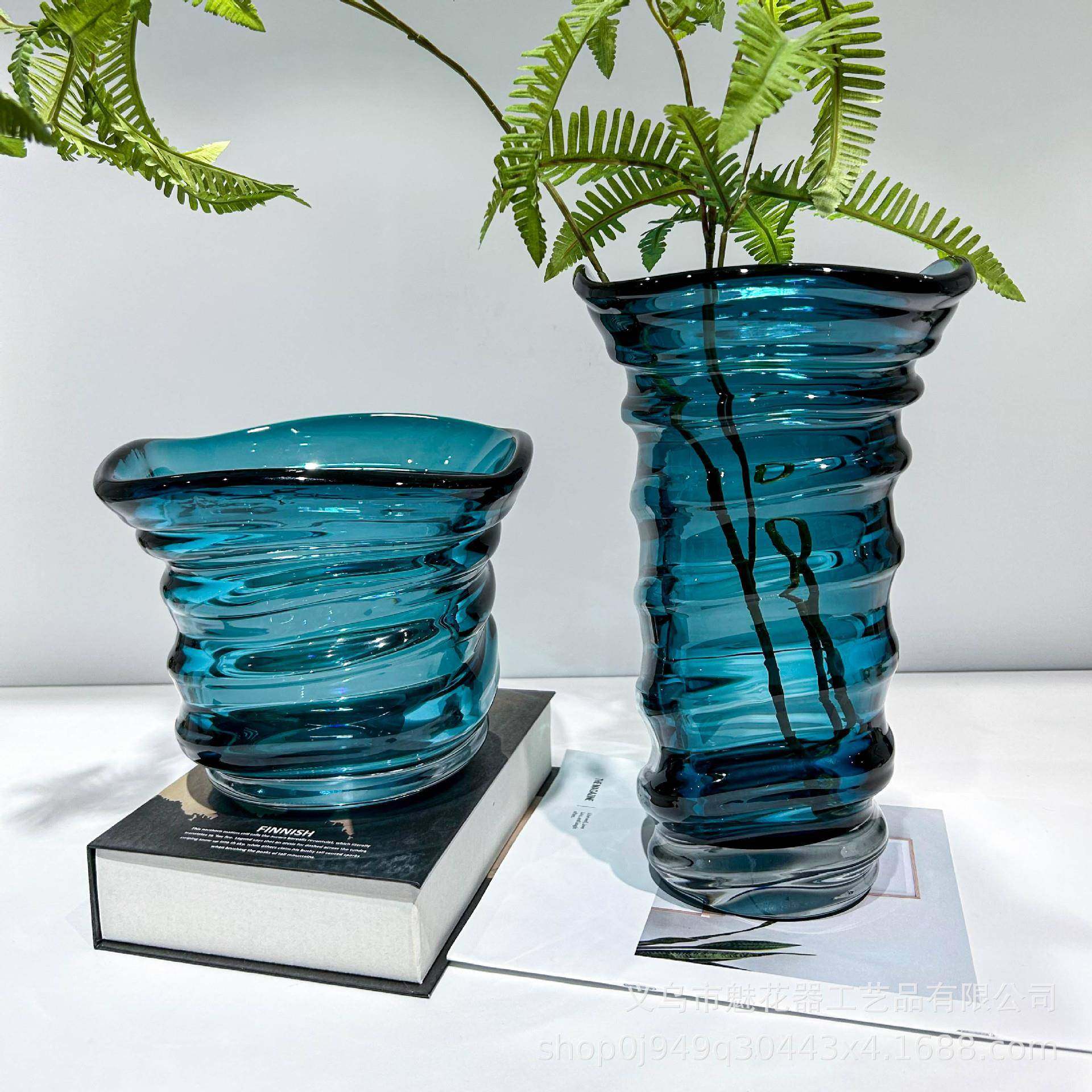 简约厚重花瓶摆件家居客厅水培插花花器样板间艺术软装琉璃花瓶,淘宝优惠券,粉丝福利购,淘宝优惠卷