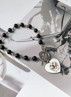 宠物照片纪念手链来图定制刻字爱心牌手串猫狗吊坠情侣礼物项链