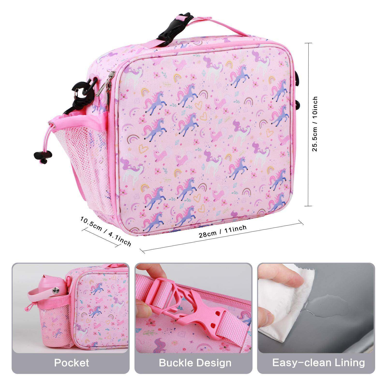 爆款热销时尚带饭大容量加厚铝箔卡通儿童手提斜跨保温包套装,淘宝优惠券,粉丝福利购,淘宝优惠卷