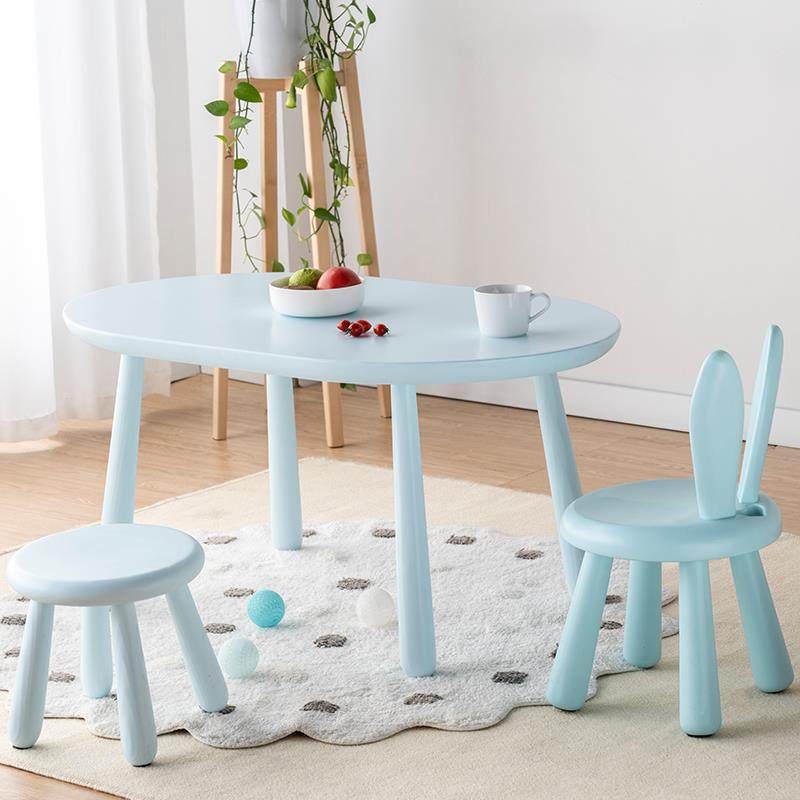 儿童实木学习书桌幼儿园桌椅套装早教方桌写字桌宝宝白色小圆桌,淘宝优惠券,粉丝福利购,淘宝优惠卷