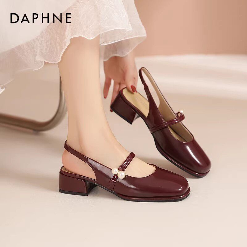 达芙妮单鞋女厚底小白鞋子女2026新款凉鞋春夏增高休闲玛丽珍女鞋