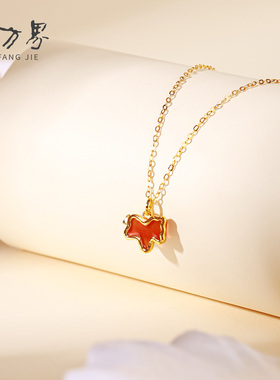 天然红玛瑙小马吊坠女款