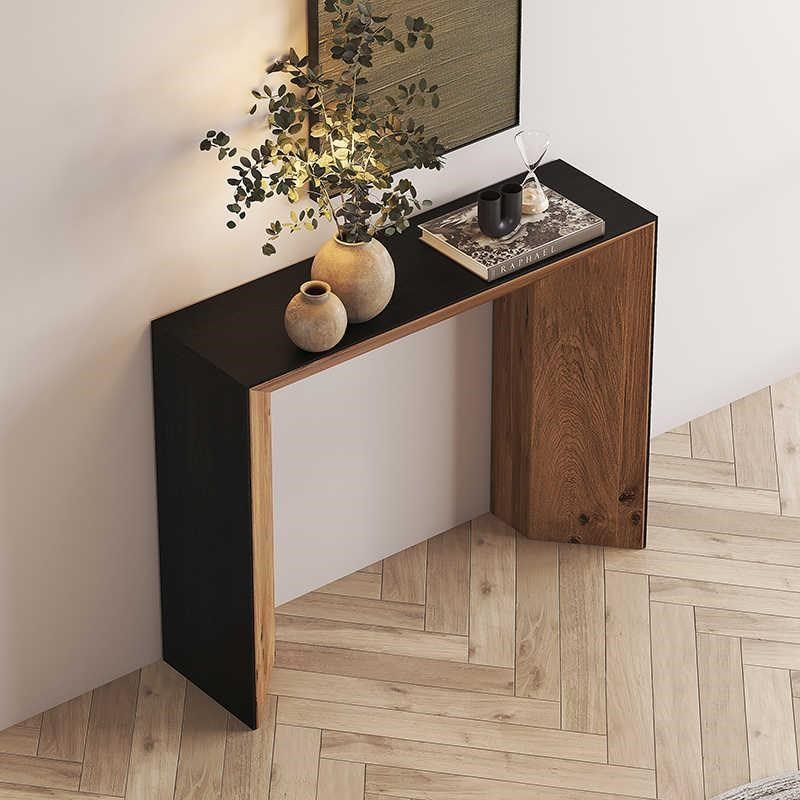 侘寂风双拼色玄关桌客厅复古壁炉柜条案做旧玄关台家用简约装饰柜,淘宝优惠券,粉丝福利购,淘宝优惠卷