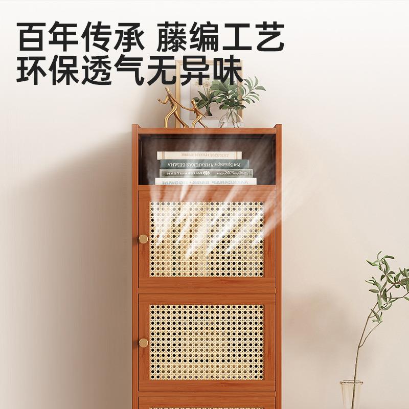 夹缝书架置物架落地实木书柜极窄储物柜靠墙客厅多层防尘收纳柜子 - 图2