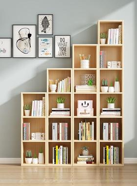 简约落地书架省空间边角组合置物柜实木夹缝储物收纳柜简易窄书柜