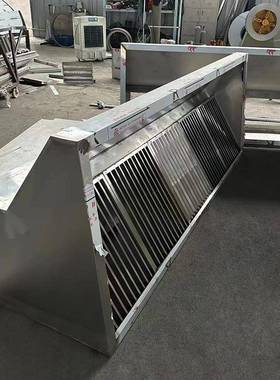 不锈钢白铁皮油烟罩厨房大吸力排烟罩油烟机烟罩