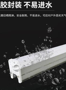 LED护栏管洗墙灯明装门面亮化墙壁户外楼体防水铝材灌胶线条灯