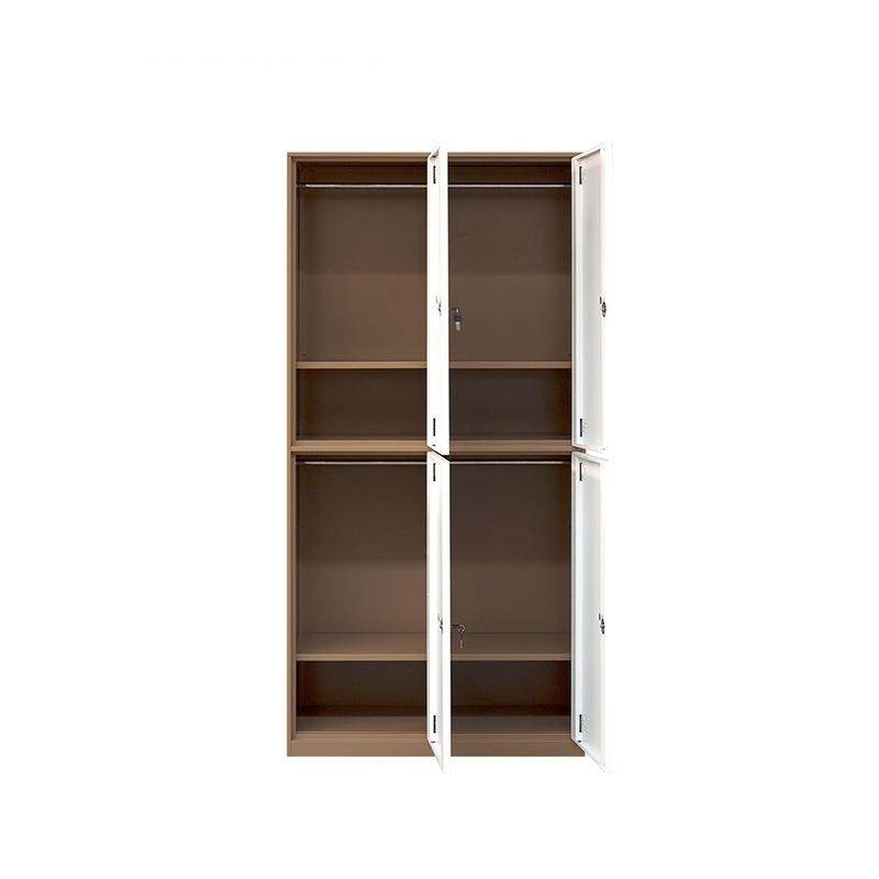 拆装咖白彩色钢制更衣柜员工宿舍学生储物公寓洗浴4门柜子,淘宝优惠券,粉丝福利购,淘宝优惠卷