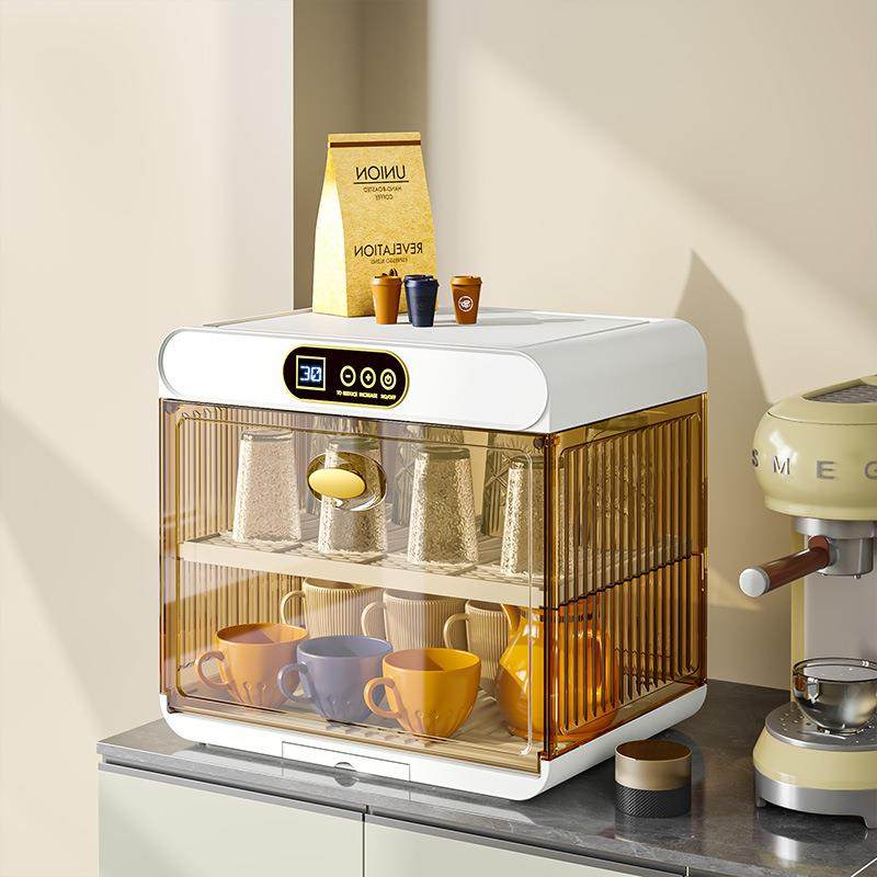 消毒杯架家用防尘杯子收纳置物架可折叠桌面茶杯架子茶具收纳箱柜,淘宝优惠券,粉丝福利购,淘宝优惠卷