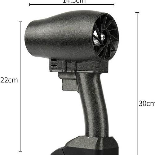 包邮64涵道暴力风扇洗车吹水除尘除雪无刷大功率涡轮吹水机锂电鼓 - 图1