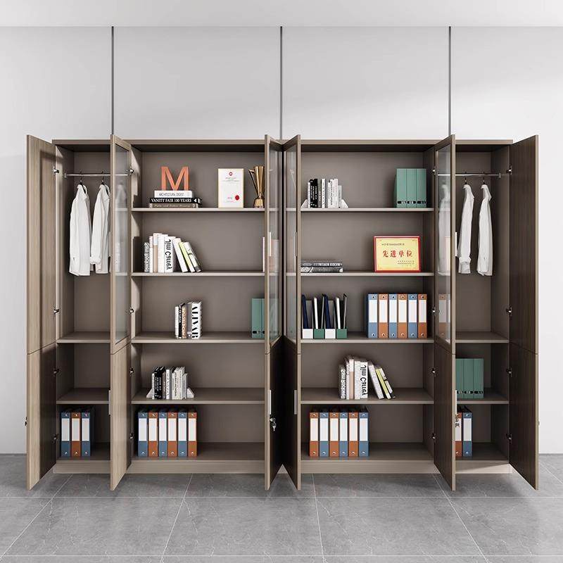 轻奢简约现代木质档案柜资料柜储物柜书柜玻璃带锁办公室文件柜子,淘宝优惠券,粉丝福利购,淘宝优惠卷