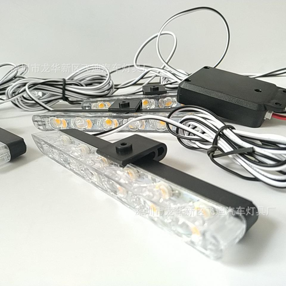 03043-6DC12V无线遥控6X6LED一拖八36W36LED中网爆闪灯频闪灯 - 图2