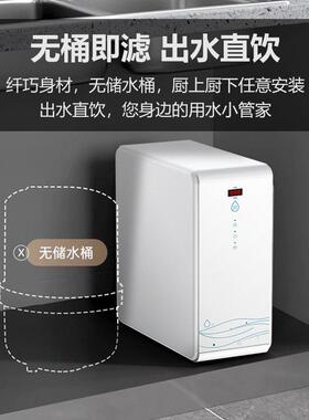 家用净水器RO反渗透直饮机400G600G双出水大流量纯水机无桶机