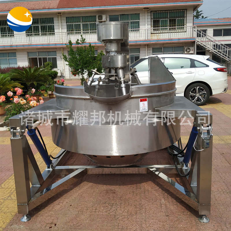 全自动电加热搅拌海鲜酱料炒锅 工业炒蒜蓉酱机器 豆豉酱炒制设备,淘宝优惠券,粉丝福利购,淘宝优惠卷