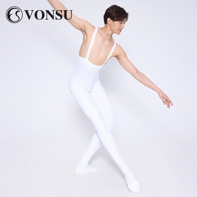 Fanshu ballet body pants new suspenders men's ballet pants