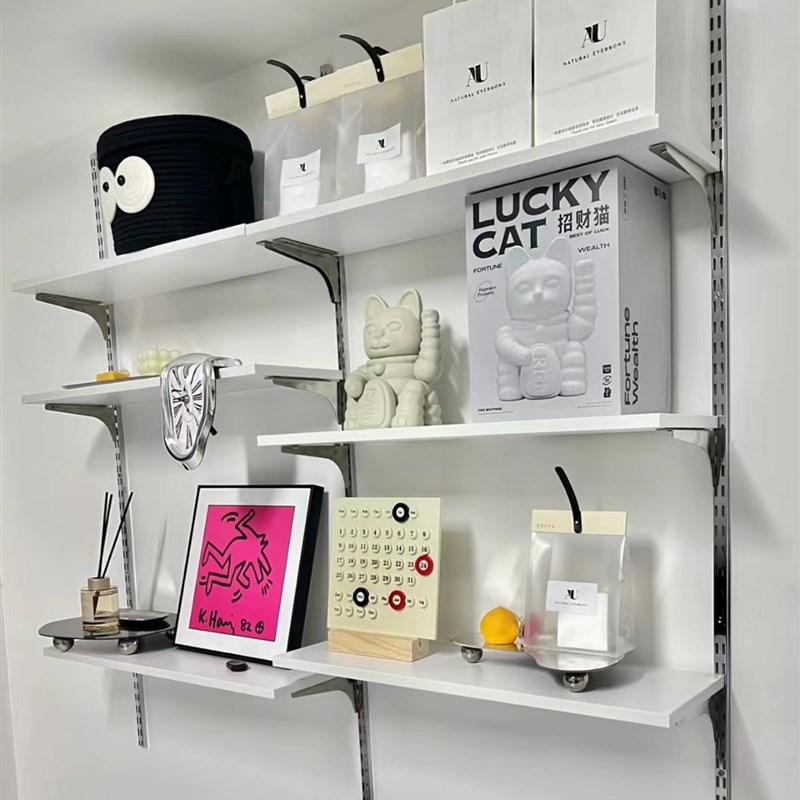 【益佳】置物架木板 AA柱层板托配件高纤维密度板 金属衣柜置衣板 - 图1