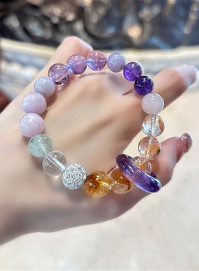 杭州香积九紫离火手串女轻奢精致高级感紫水晶闺蜜手链正品代请