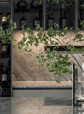 现色轻瓶银代金属花奢样板间餐桌水吧台中岛台落地花器吊钟花插