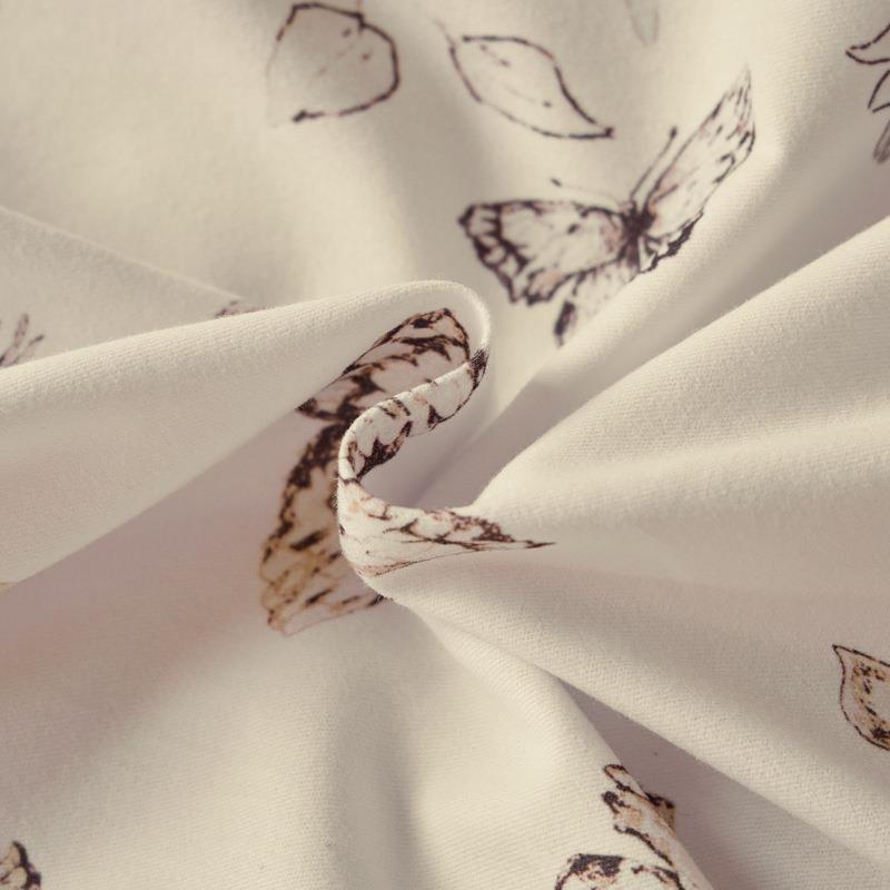 A类全棉磨毛四件套100纯棉加厚保暖印花轻奢复古被套床单床笠款 - 图2