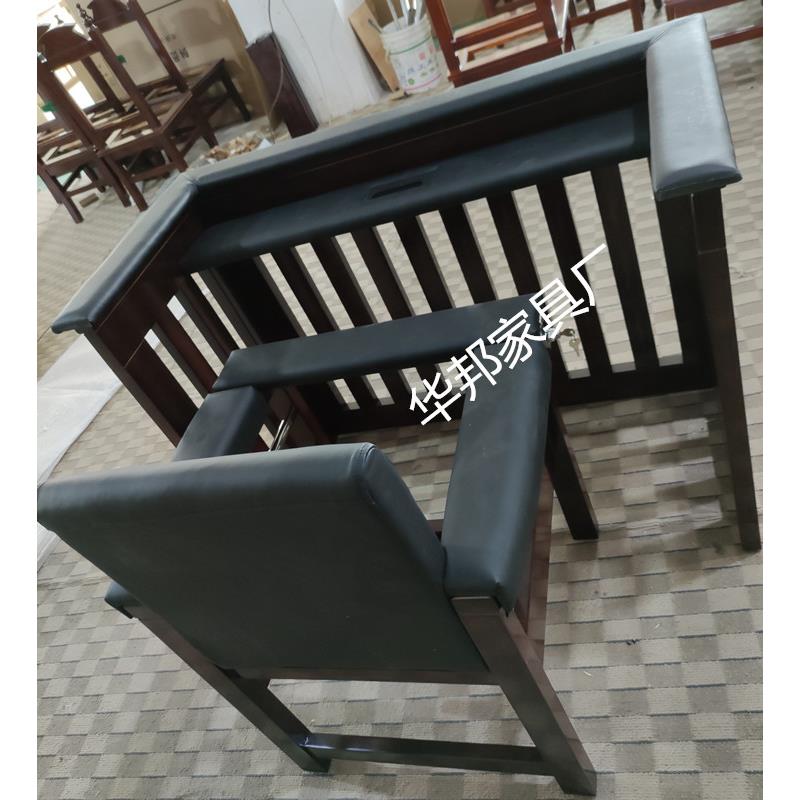 现货翻转新版可站立犯人椅软包犯人椅犯人栏法庭被告人椅子 - 图1