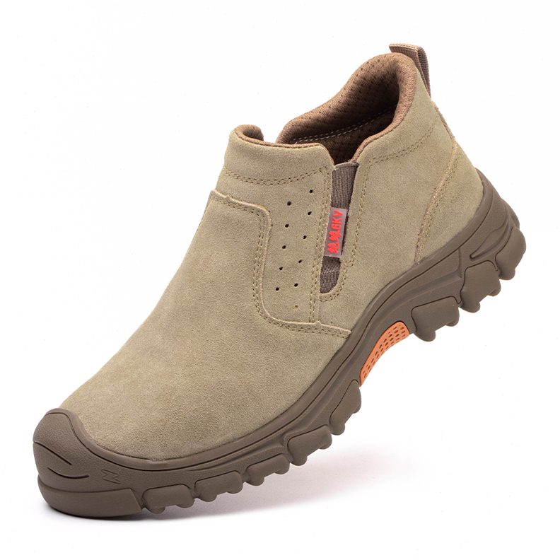 透气专用穿砸款鞋钢包头刺绝缘电焊防防臭劳保鞋男一脚蹬防四季工 - 图2