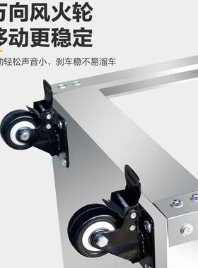 汽修工具车三层维修转向静音刹车轮工具车收纳柜多层零件车展示架