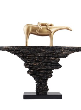 现代简约创意酒店大厅客厅玄关雕塑摆件样板房售楼处家居饰品