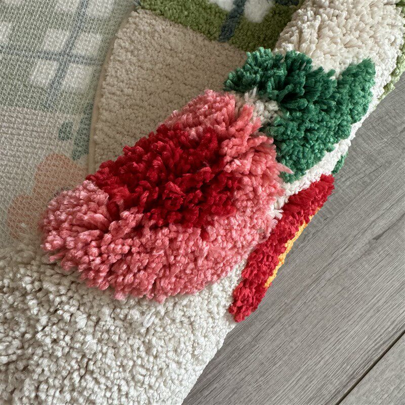 ns风可爱花朵半圆地垫入户门家用进门门口防滑地毯可机洗,淘宝优惠券,粉丝福利购,淘宝优惠卷