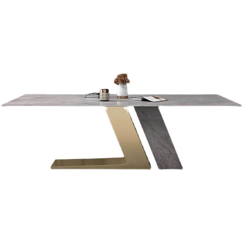 现代轻奢岩板餐桌长方形餐厅北欧简约岩板餐桌椅组合个性家用桌,淘宝优惠券,粉丝福利购,淘宝优惠卷