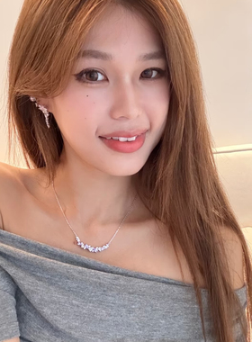 紫藤花999纯项链女2025新款爆款情人节礼物送女友闺蜜高级感礼物