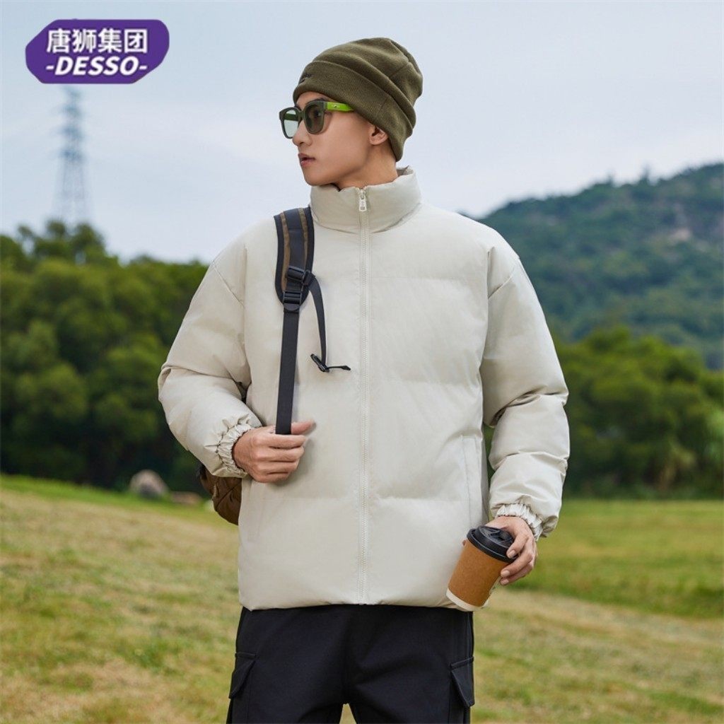 唐狮集团DESSO秋冬新款立领棉服2025加厚保暖防风休闲运动外套