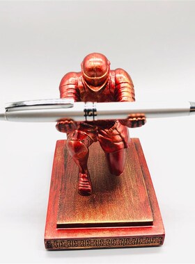 稀奇古怪的摆件执行官骑士笔座盔甲笔架文具笔托创意桌面个性礼品