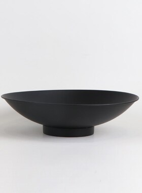 新中式金属圆形托盘客厅茶几家居花艺花器底座装饰收纳盘摆件